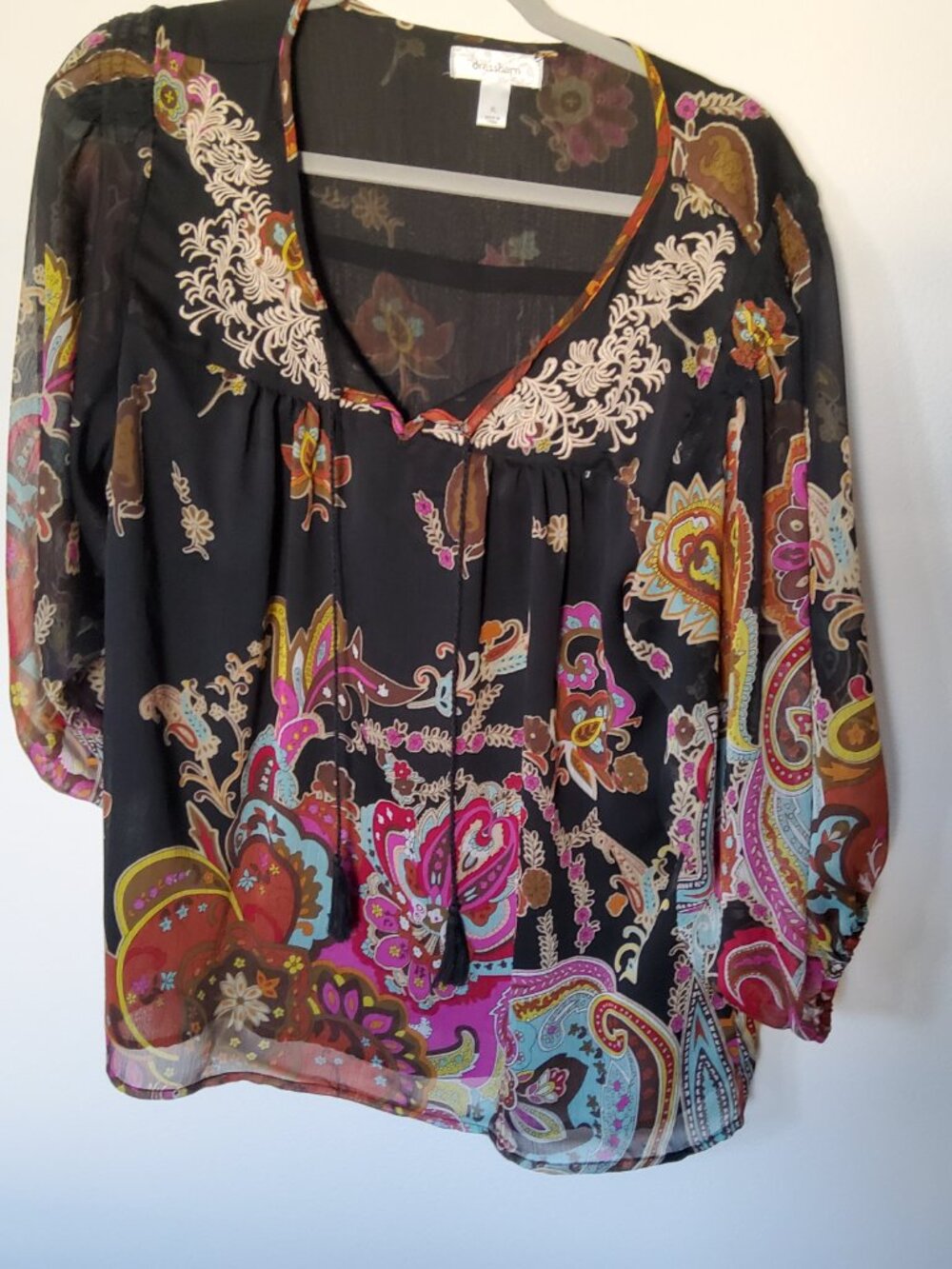 Boho Chic Paisley floral design size XL Dress Barn brand